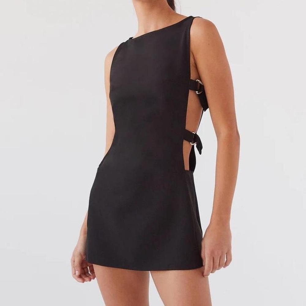 Peppermayo Black Side Cut-Out Dress BNWOT